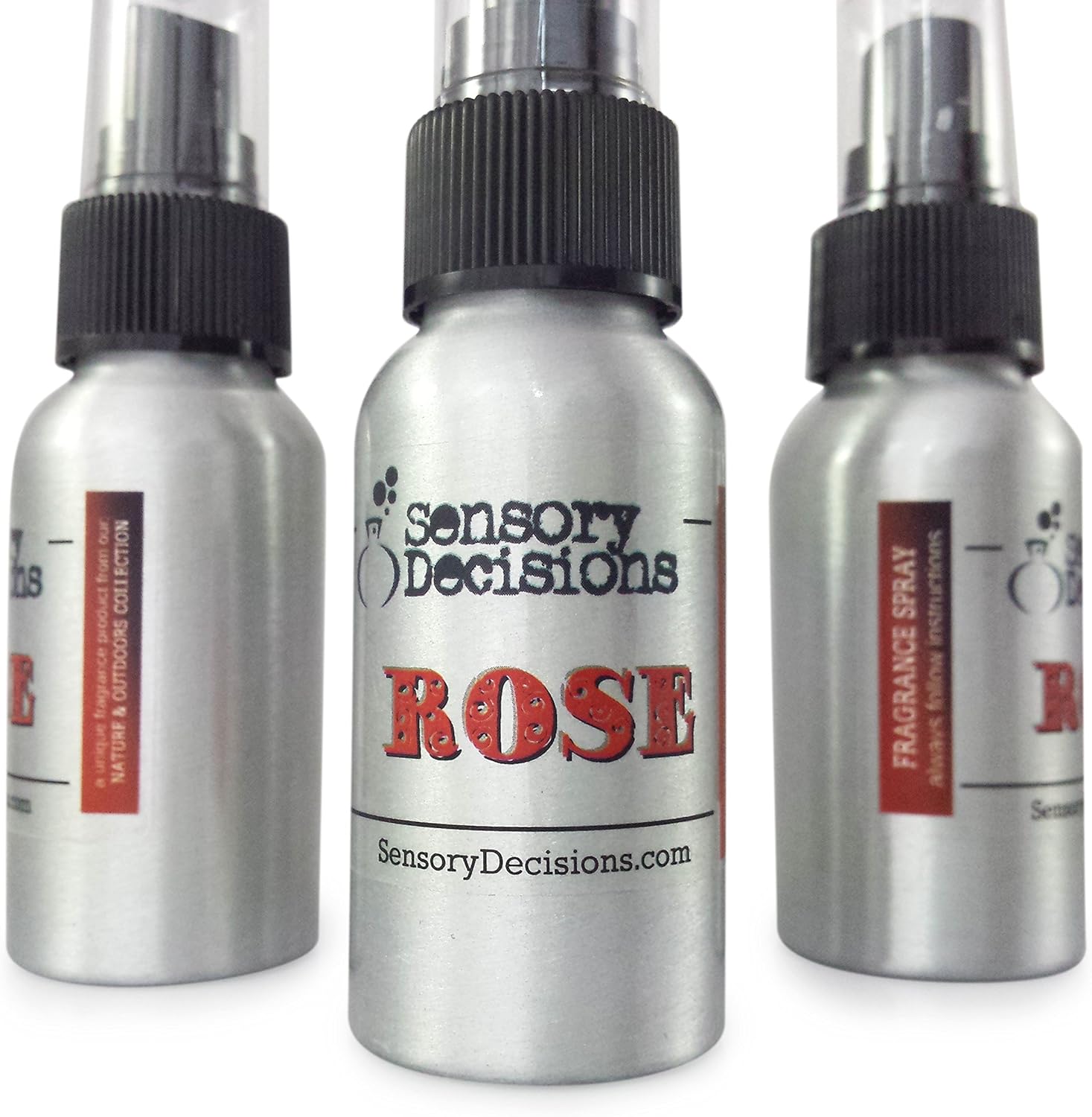 Rose Fragrance Spray 3 Bottle Pack by Sensory Decisions