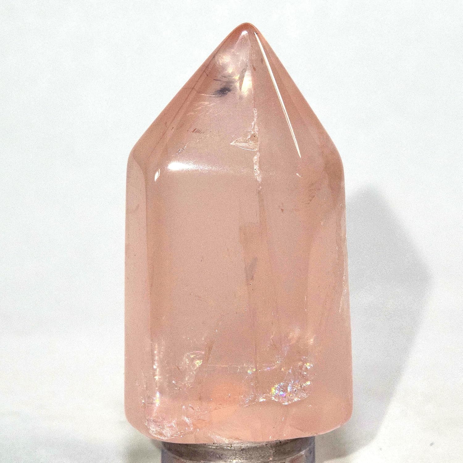 HQRP Rose Quartz Point Crystal Stick Wand - 41mm