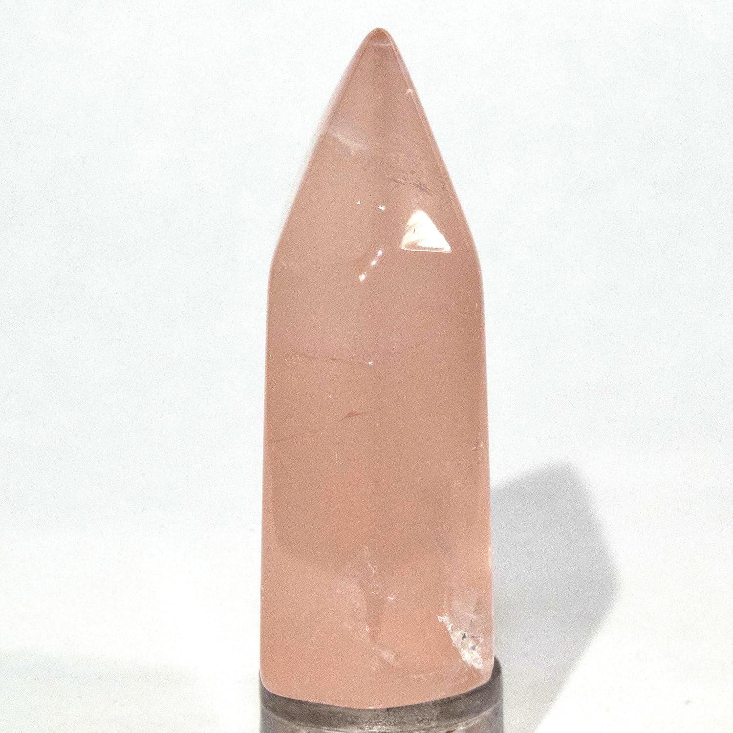 HQRP Rose Quartz Point Crystal Stick Wand - 41mm