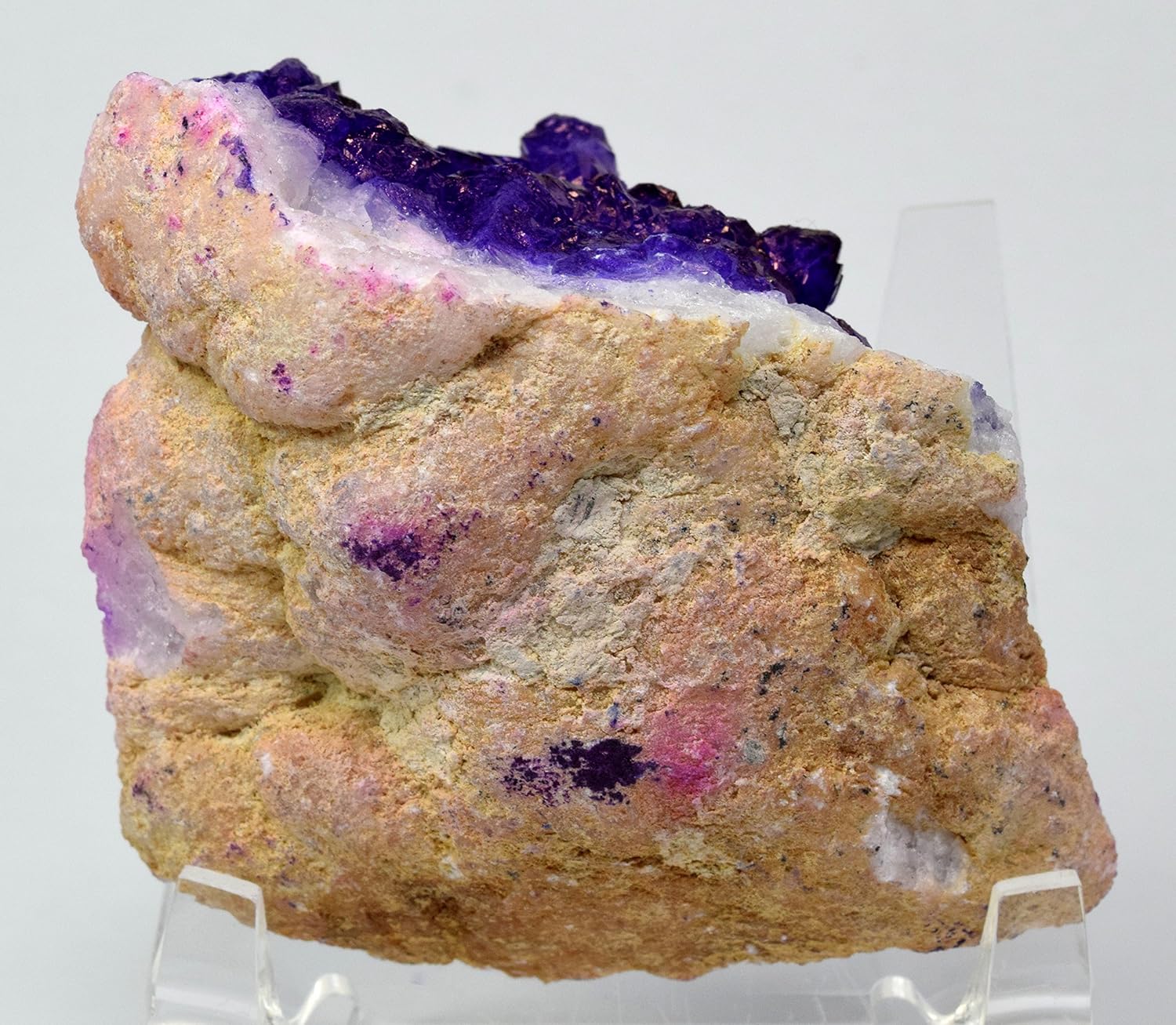 HQRP Dyed Bluish Purple Quartz Geode Druzy Cluster