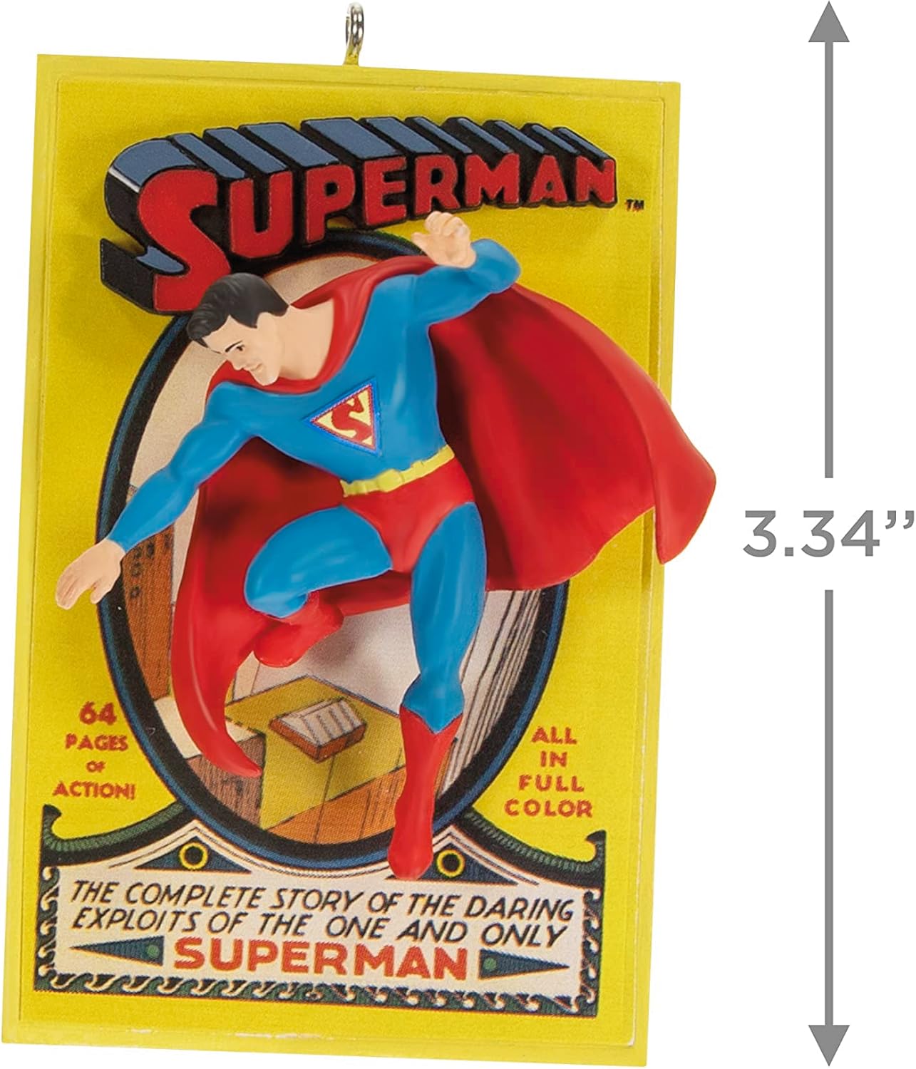 Hallmark Keepsake Christmas Ornament 2023 Superman DC 85th Anniversary