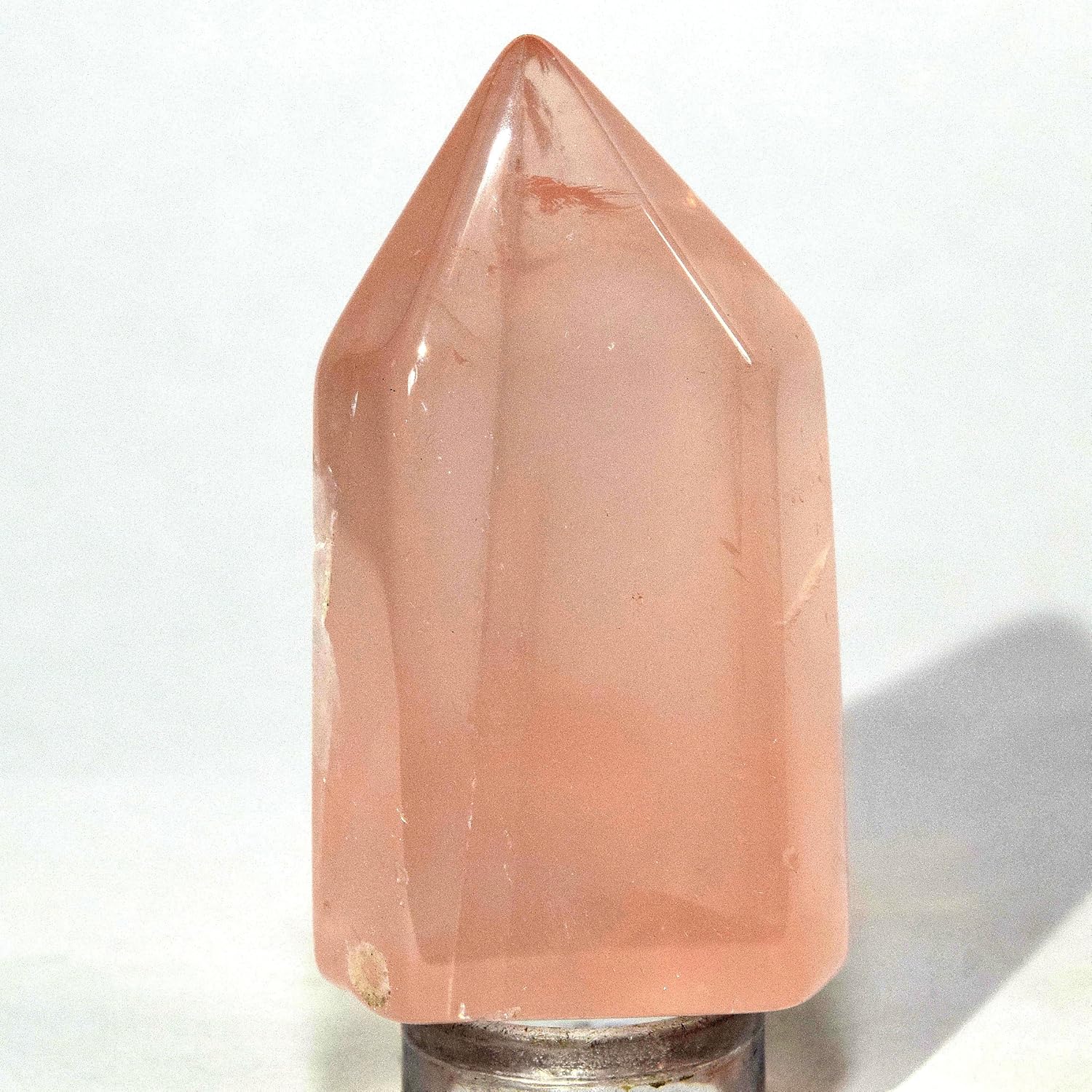 HQRP Rose Quartz Point Crystal Stick Wand - 41mm